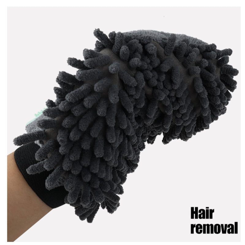 2-in-1 Pet Grooming Glove - Bath Brush and Deshedding Mitt