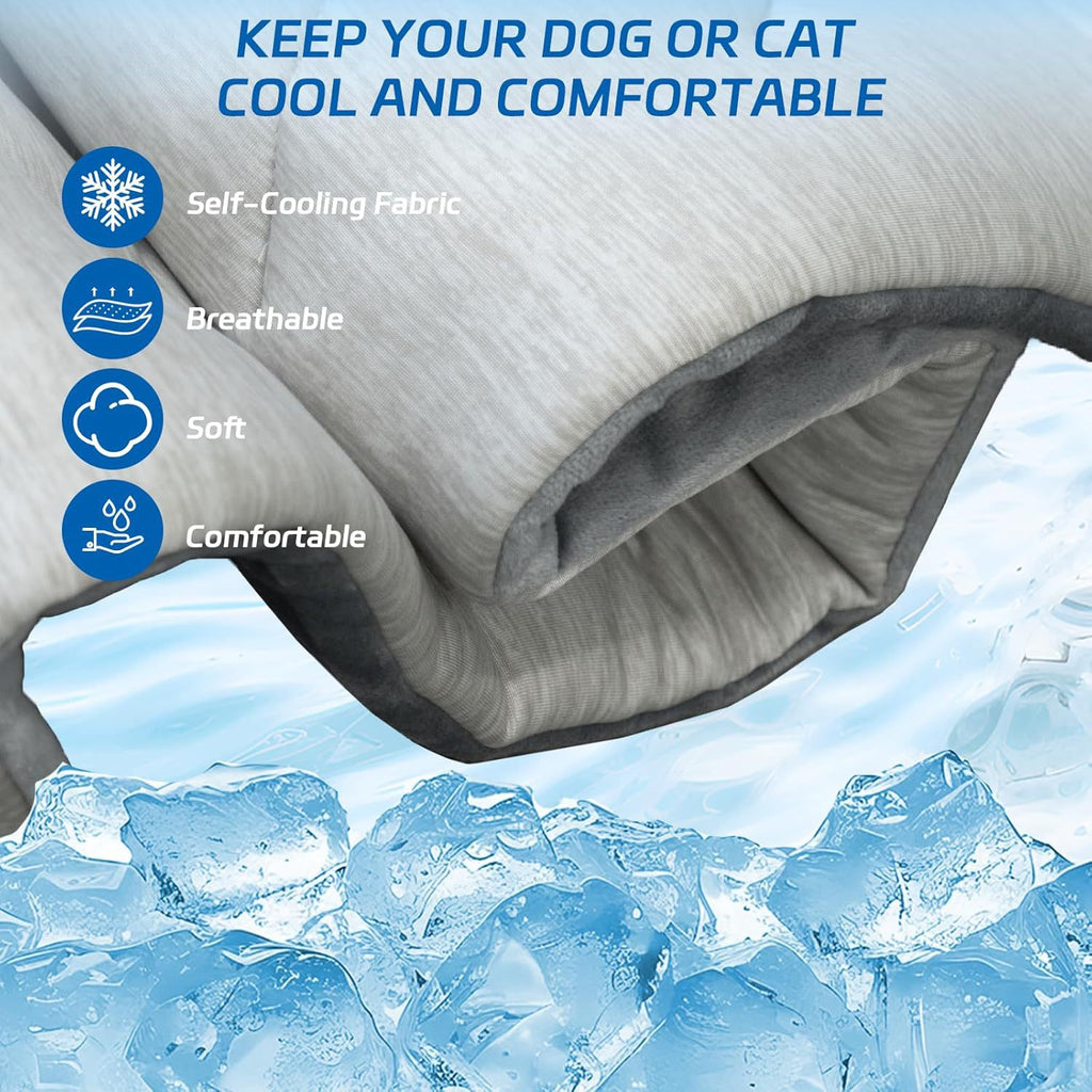 Pet Cooling Mat - Self-Chilling Pad for Dogs and Cats in Hot Weather