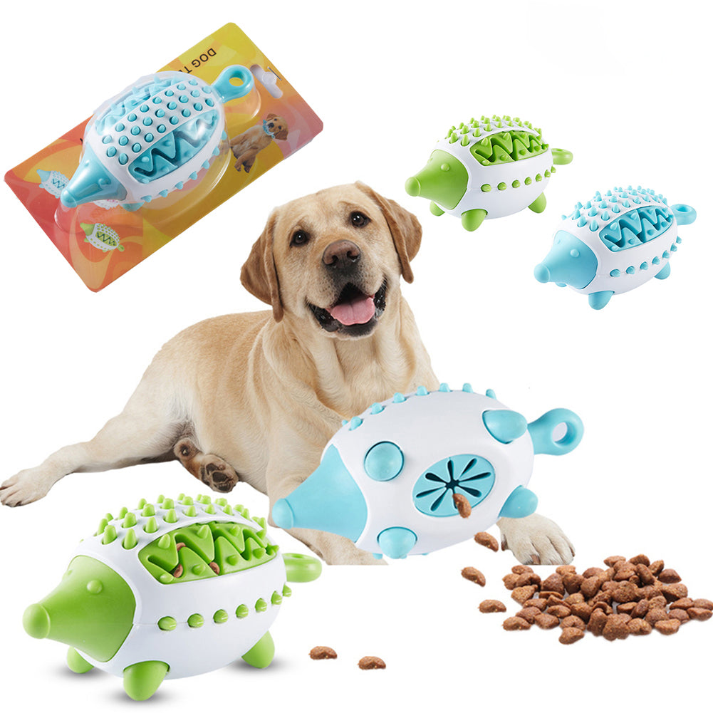 Hedgehog Treat-Dispensing Dog Toy - Slow Feed Puzzle for Chewers