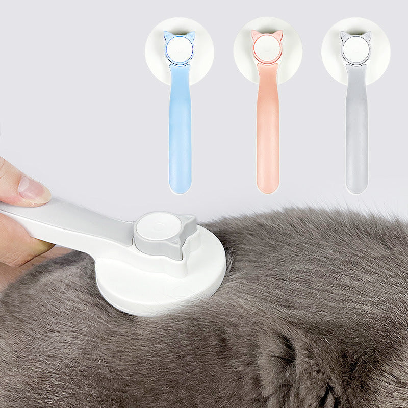 Self-Cleaning Pet Brush - One-Click Hair Release for Cats and Dogs