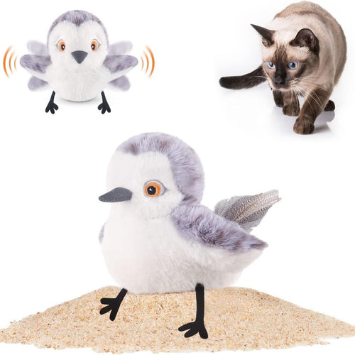 Automatic Flapping Cat Toy - Motion-Activated Plush for Solo Play
