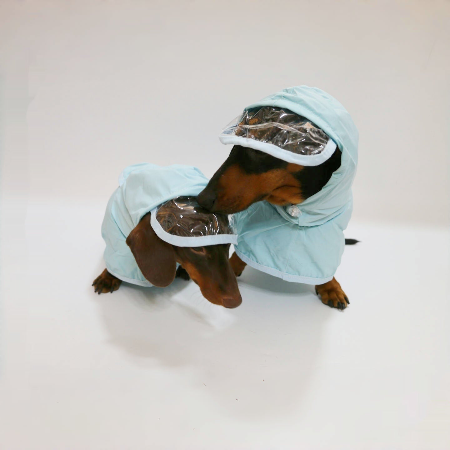 Waterproof Dog Raincoat - Hooded Poncho with Full Belly Coverage