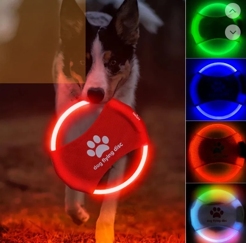 LED Glow Dog Flying Disc