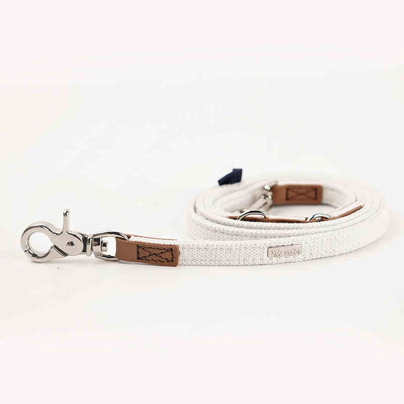Bow Tie Dog Collar and Lead Set - Soft Cotton, Everyday Walking
