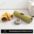 Collapsible Cat Tunnel - Interactive Hideaway Play Tube for Indoor Cats
