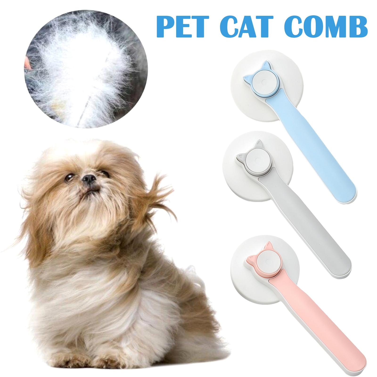 Self-Cleaning Pet Brush - One-Click Hair Release for Cats and Dogs