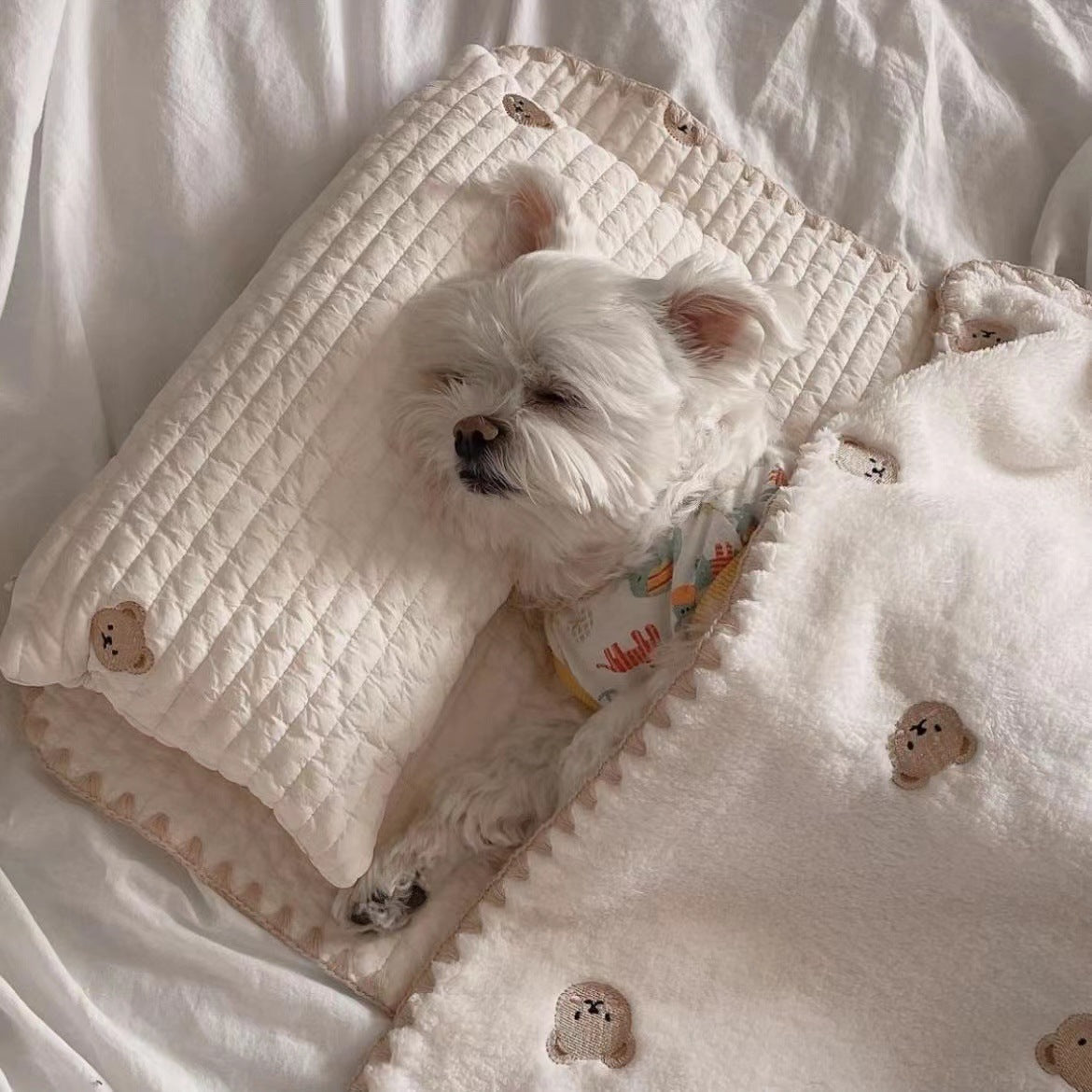 Washable Dog Crate Mat - Removable Cover, Non-Slip Base