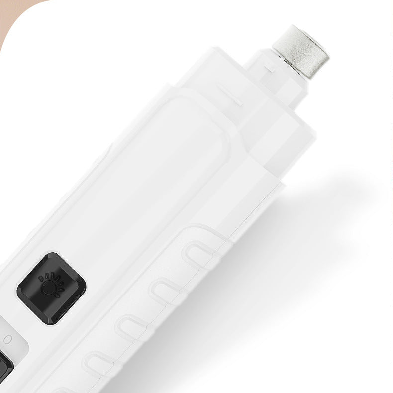 Rechargeable Pet Nail Grinder - Quiet LED Trimmer for Dogs and Cats