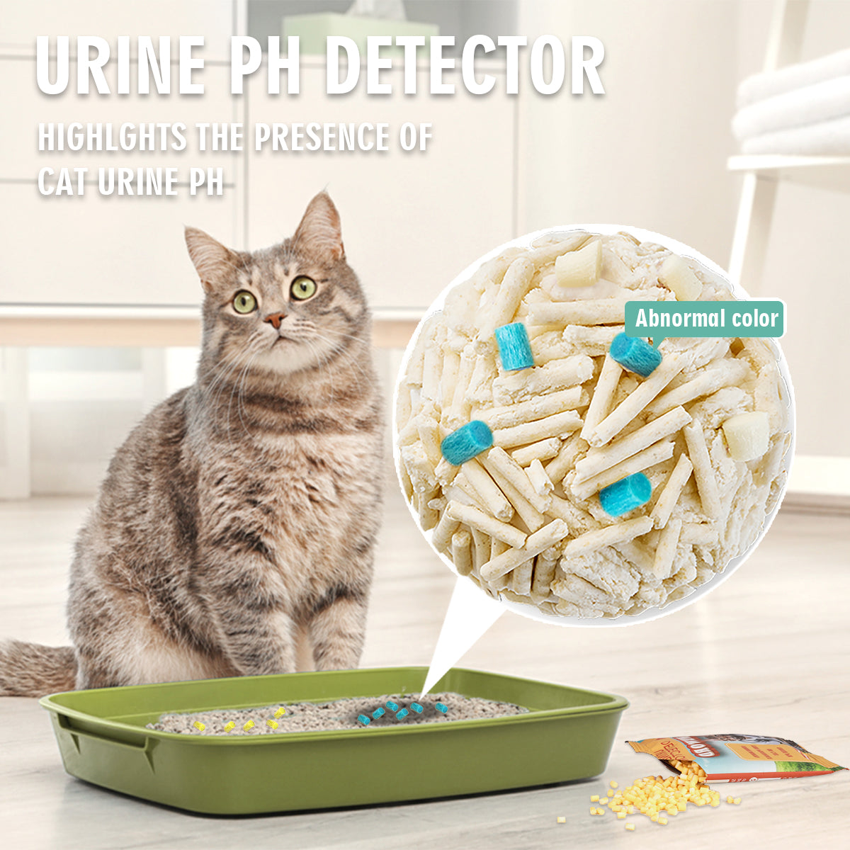 Health-Monitoring Cat Litter - Colour-Change Early Warning Granules