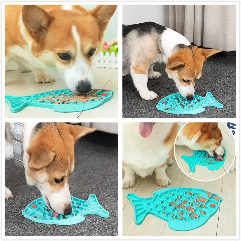 Silicone Lick Mat - Slow Feeder for Anxious Dogs and Cats