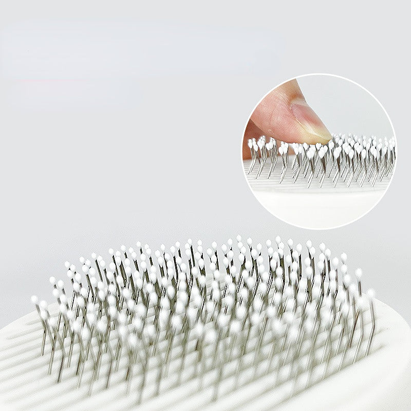 Self-Cleaning Pet Brush - One-Click Hair Release for Cats and Dogs