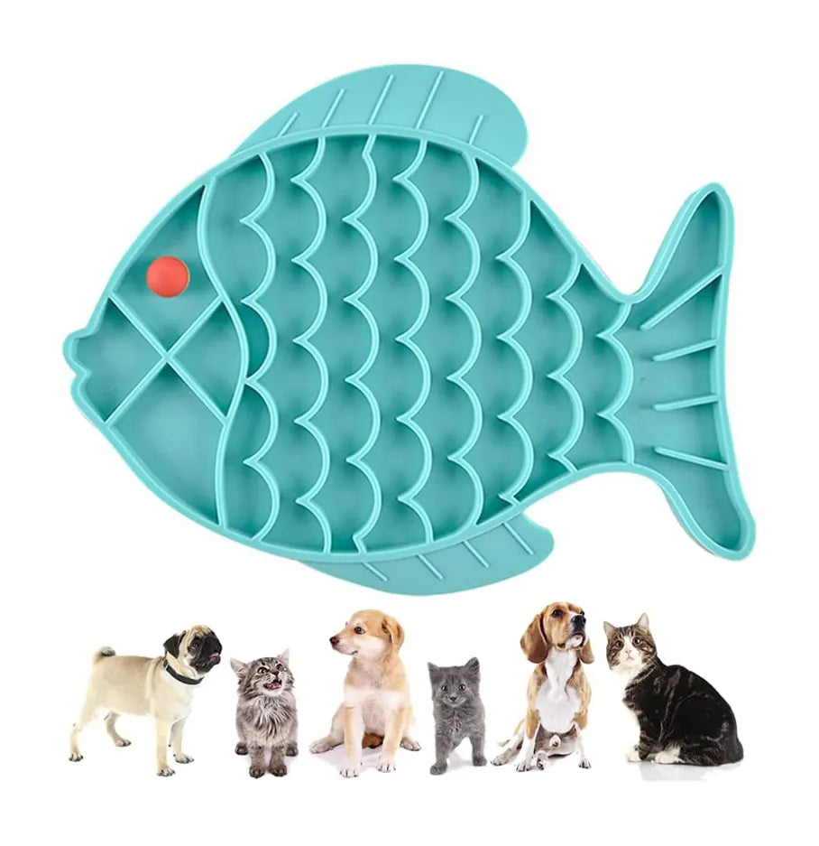 Silicone Lick Mat - Slow Feeder for Anxious Dogs and Cats