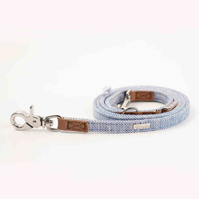 Bow Tie Dog Collar and Lead Set - Soft Cotton, Everyday Walking