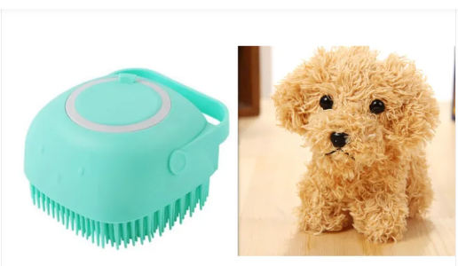 Pet Bath Brush Scrubber