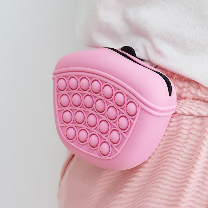 Dog Training Treat Pouch - Silicone Bag with Belt Clip