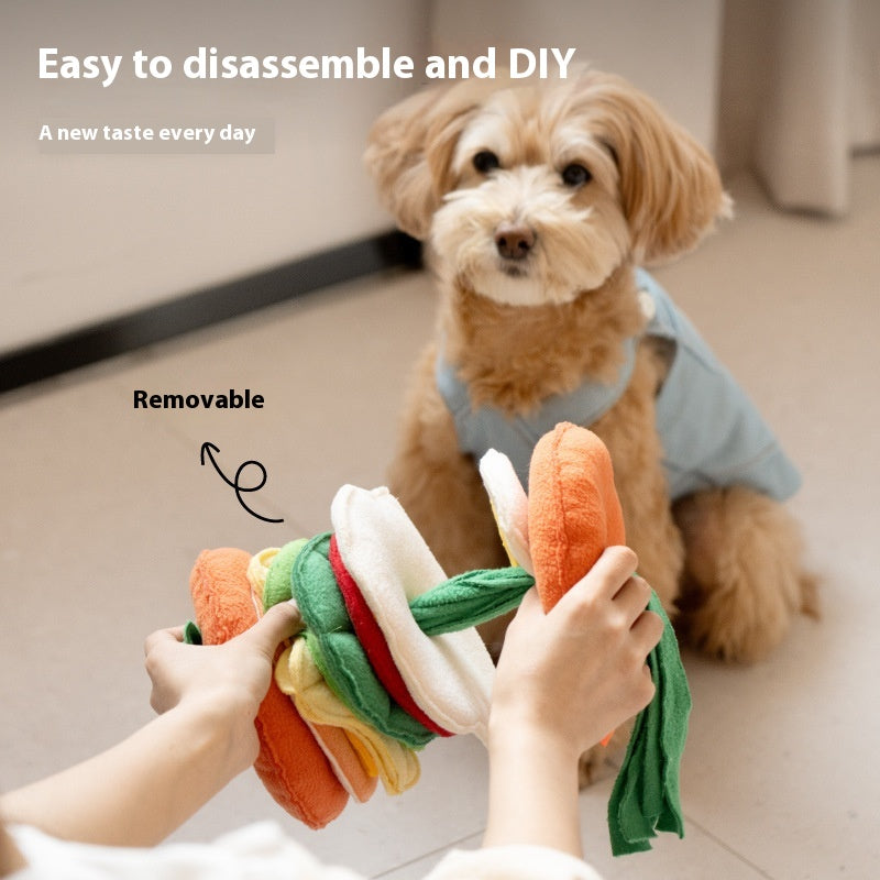 Dog Snuffle Feeder Toy - Slow-Feed Scent Puzzle for Mental Stimulation